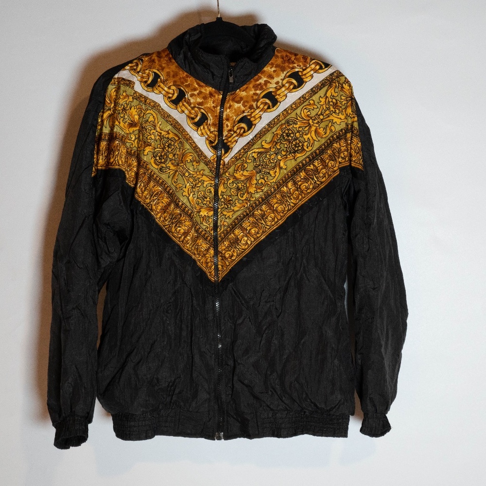 Vintage 1980s Retro Lauren Brooks Windbreaker Jacket Medium